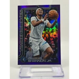 2025-26 Topps Terrence Shannon Jr Purple Holofoil Refractor /250 SP Timberwolves